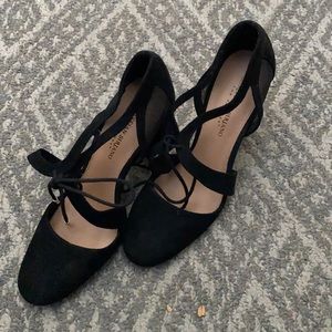 All black Christian Soriano heels size 81/2